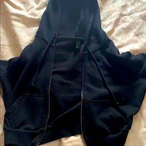 Black cropped sweater